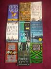 9 JEFFREY ARCHER  PAPERBACK NOVELS  ACCEPTABLE TO VERY GOOD CONDITION!