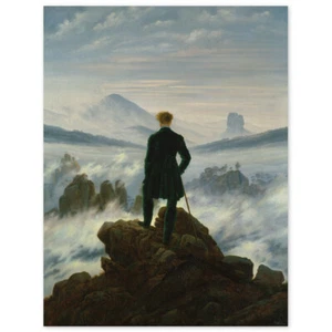 Caspar David Friedrich, Der Wanderer über dem Nebelmeer, Poster - Bild 1 von 3