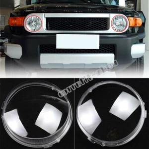 Left + Right Front Headlight Headlamp Lens Cover For Toyot@ FJ Cruiser 2007-2014 - Foto 1 di 5