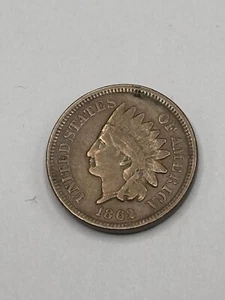 Centavo cabeza india 1862 en muy buen estado - Imagen 1 de 2