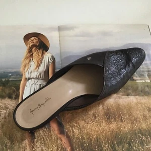 Henry Beguelin Brown Leather Embossed Flats: Women's Size 8.5: With Box - Picture 1 of 9