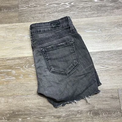 PAIGE эластичной заниженной черный джинсовой ткани срезать Jean шорты женский размер 26 талии - Изображение 1 из 4