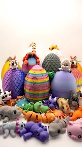 Mystery Egg 10 Mini Articulated Animals | Small Collectible Egg - Picture 1 of 5