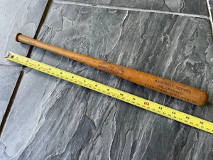 Vintage Louisville Slugger 125 HB Mini 16" Baseball Bat Ad Jim Leaming KYW-TV PA - Picture 1 of 6