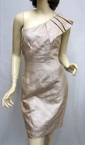 VESTIDO TURCO TRINA NUEVO SIN ETIQUETAS VESTIDO DORADO BRONCEADO TALLA 4 - Imagen 1 de 5