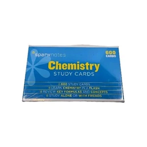 NIB Chemistry SparkNotes Study Cards 600 Count Learning Aid Formulas Concepts - Picture 1 of 7