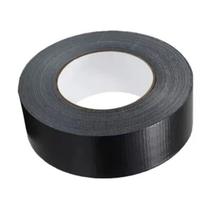 Black Heavy-Duty Waterproof Duct Tape – 50mm x 50M | Strong Adhesive for Indoor - Picture 1 of 2
