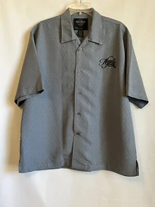Camisa de campamento HARD ROCK CAFÉ Las Vegas para hombre L bordada manga corta abotonada - Imagen 1 de 6