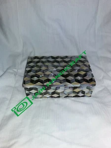 6"x4" Marquetry Malachite inlay mop Marble Jewelry Trinket Box for Gift home - Picture 1 of 5