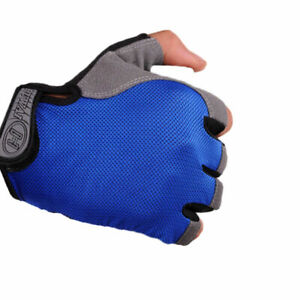 Unisex Sports Biking Gloves Cycling Race Gel Half Finger Mittens Fingerless C8 ✔
