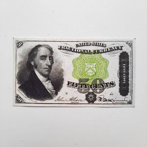 50 Cents 1801 United States Fractional Currency Reproduction US Banknote P# 121 - Picture 1 of 4