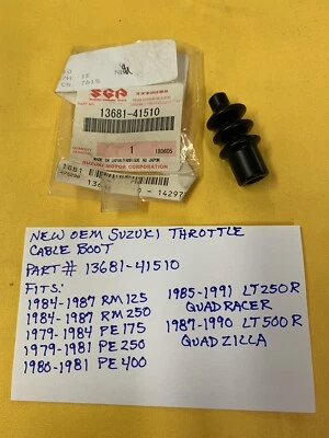 Nuevo OEM Suzuki Cable Bota 13681-41510 / RM125, RM250, PE175, AHRMA MX Foto 1 de 4
