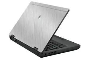 BRUSHED ALUMINUM Vinyl Lid Skin Cover Decal fits HP ProBook 6560b 6570b Laptop - Picture 1 of 1