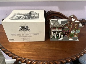 Dept 56 Riverside Row Shops Christmas in the City Lighted Decoration (no light ) - Picture 1 of 20
