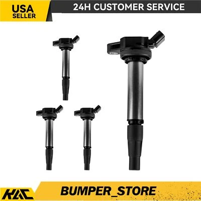 For Toyota Corolla 2009-2016 2017 Matrix Lexus Pontiac Scion 4Pcs Ignition Coils - Image 1 of 4