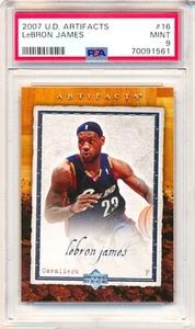 Upper Deck Artifacts #16 2007 LeBron James PSA 9 - Imagen 1 de 2