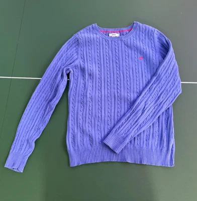 MUJERES Nuevo Sin Etiquetas IZOD Logo Suéter Morado Con Rosa Talla Mediana Foto 1 de 4