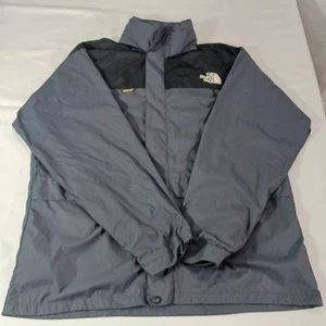 The North Face Gore-Tex Jacket Men’s Gray/Black Full Zip Hidden Hoodie Size XL - Picture 1 of 21