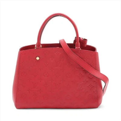 Louis Vuitton monogram empreinte Montaigne MM MSRP $1700 **EBAY LIVE - Image 1 of 4