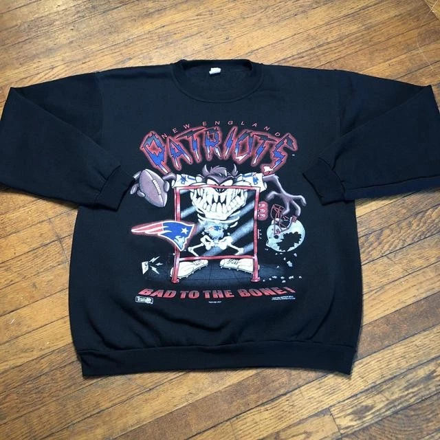 New England Patriots NFL Fútbol Bad To The Bone Sudadera Negra RM1220 Foto 1 de 1