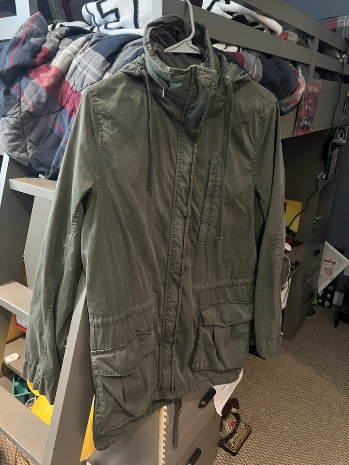 James Perse Y/osemite Size 3 Olive Green Military Jacket 2400-37-22120 - Image 1 of 4