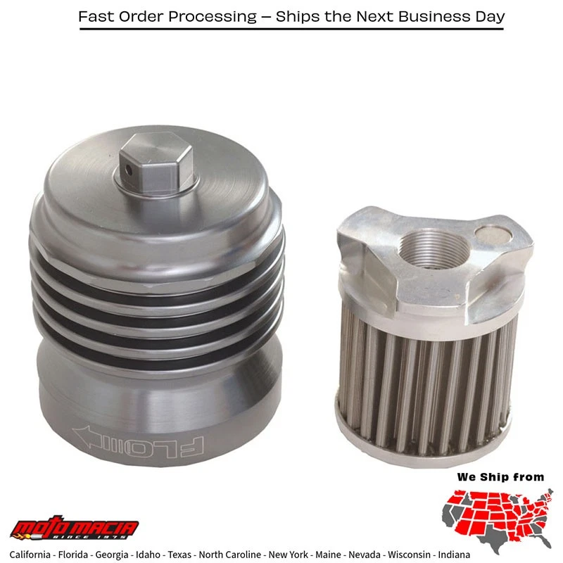 FILTRO DE ACEITE FLO ACERO REUTILIZABLE HD Harley-Davidson FLSTF Softail Fat Boy 2015-2017 Foto 1 de 1