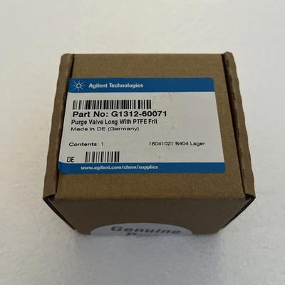 Nova válvula de purga Agilent longa com frita de PTFE - G1312-60071 - Imagem 1 de 2
