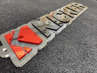 18” Kicker Car Audio 3D Acrylic Sign Emblem L7 Warhorse Solo - Image 1 of 4