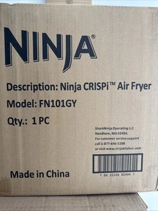 Ninja Crispi Air Fryer, 4 Qt Glass Portable Cooking System, Gray (FN101GY) - Picture 1 of 1