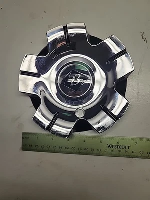 Black Ice Wheels Black / Chrome Custom Wheel Center Cap Caps C-VB5-C.  SJ907-12 - Image 1 of 4