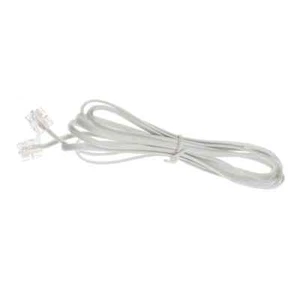 Telephone Cable Rj11 Male To Male Phone Internet Router (6.6 Foot White) 80 inch - Picture 1 of 1