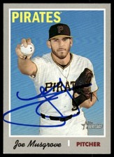 2020 Topps Heritage Baseball Joe Musgrove Auto Pittsburgh Pirates #344 Signed
