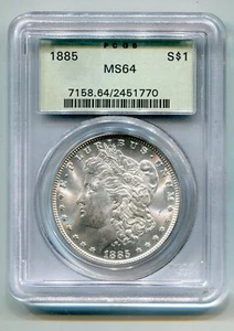 1885 MORGAN SILVER DOLLAR PCGS MS64 NICE ORIGINAL COIN OGH PREMIUM QUALITY PQ - Picture 1 of 4