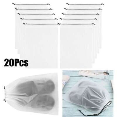 20 PIEZAS Bolsas para Zapatos de Viaje Bolsa con Cordón Almacenamiento Organizador Bolsa Zapatos a Prueba de Polvo Foto 1 de 4