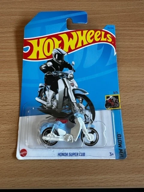 Hot Wheels Mainline Honda Super Cub Blue Motorcycle - Image 1 of 1