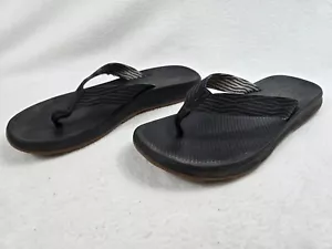 Chaco Flip EcoTread Sandals Size 11 Black Mens Durable Comfort - Picture 1 of 7