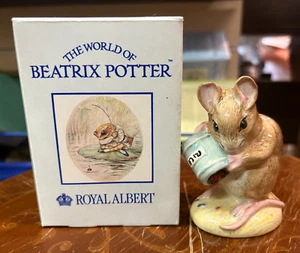 Figura Rara Royal Albert Beatrix Potter Hunca Munca Derrama Las Cuentas SU378 - Imagen 1 de 20