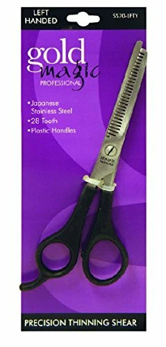 Tesoura de desbaste Gold Magic 28 dentes para canhotos - Imagem 1 de 1