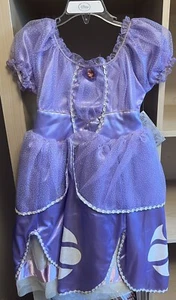 Disney Store Sofia the First Costume Size 4 Dress Gown Deluxe Halloween - Picture 1 of 3