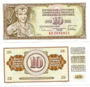 Collection of 10 Yugoslavia P87A(U) 10 Dinara Notes from 1978 ๐ท๐ธ - Picture 1 of 1