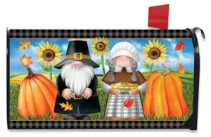 Cubierta magnética de buzón girasoles humor estándar para gnomos de Acción de Gracias - Imagen 1 de 5