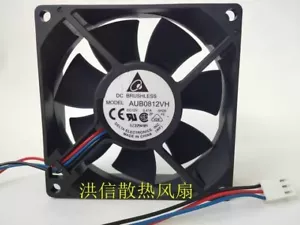 Delta 8025 AUB0812VH DC12V 0.41A 8CM 3-Pin Silent Cooling Fan - Picture 1 of 3