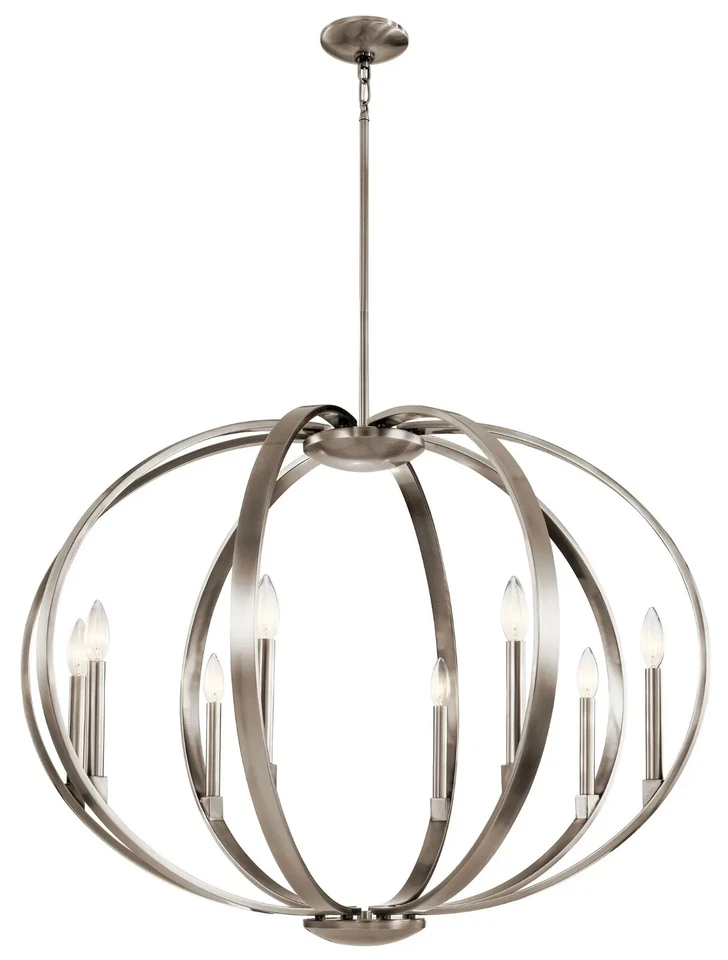 Kichler 43872CLP - 8 Light Elata Chandelier - Pewter (NEW - BOX DAMAGE ONLY) - Image 1 of 1