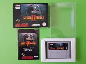 MORTAL KOMBAT 2 / Jeu Super Nintendo EUR Complet + Crystal Box / Acclaim Midway - Foto 1 di 12