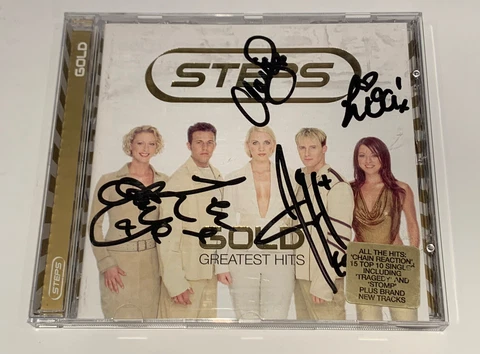 STEPS GOLD GREATEST HITS CD SIGNED BY ALL AUTOGRAPHS & WRISTBAND & COA Cover