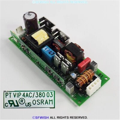 NEW OEM OSRAM PT VIP 4AC/380 Rev 3 Lamp Ballast/ Driver Board for Projectors - Image 1 of 2