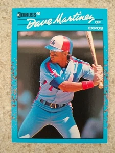 1990 Donruss Baseball Card #79 Dave Martinez MLB Montreal Expos National League  - Picture 1 of 2