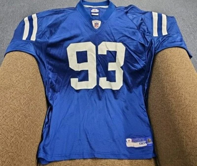 Camiseta deportiva para hombre Reebok On Field Indianapolis Colts Dwight Freeney talla XXL azul Foto 1 de 4