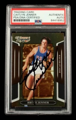 Bruce Jenner Signed 2008 Donruss Sports Legends #23 Caitlyn Card Auto PSA A - Image 1 of 2