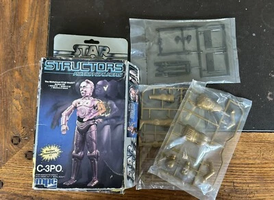 Vintage 1984 MPC Model STAR WARS: Structors C-3PO Kit #1-1901 Nearly Complete - Image 1 of 4